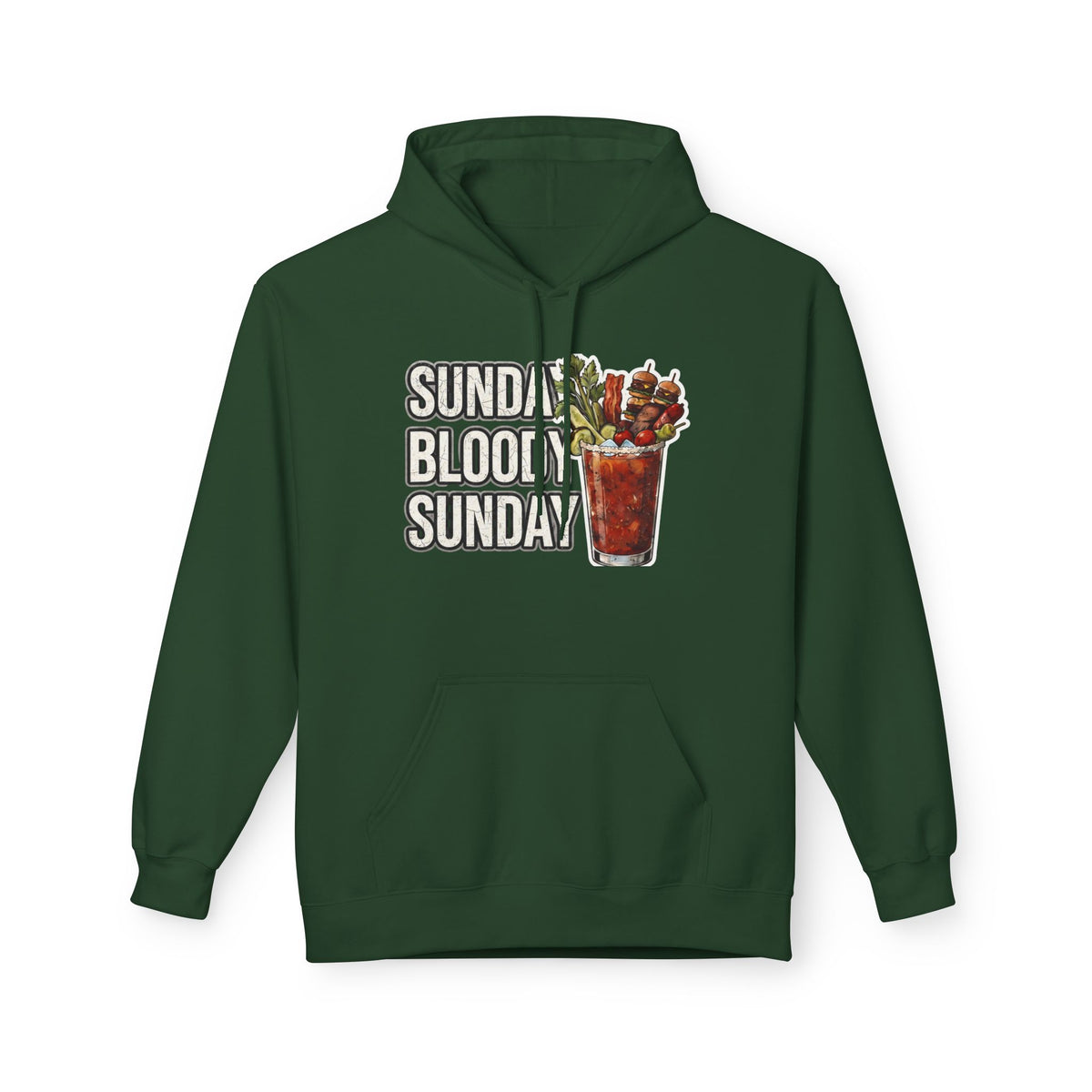Bloody Sunday Day Drinking Unisex Midweight Softstyle Fleece Hoodie