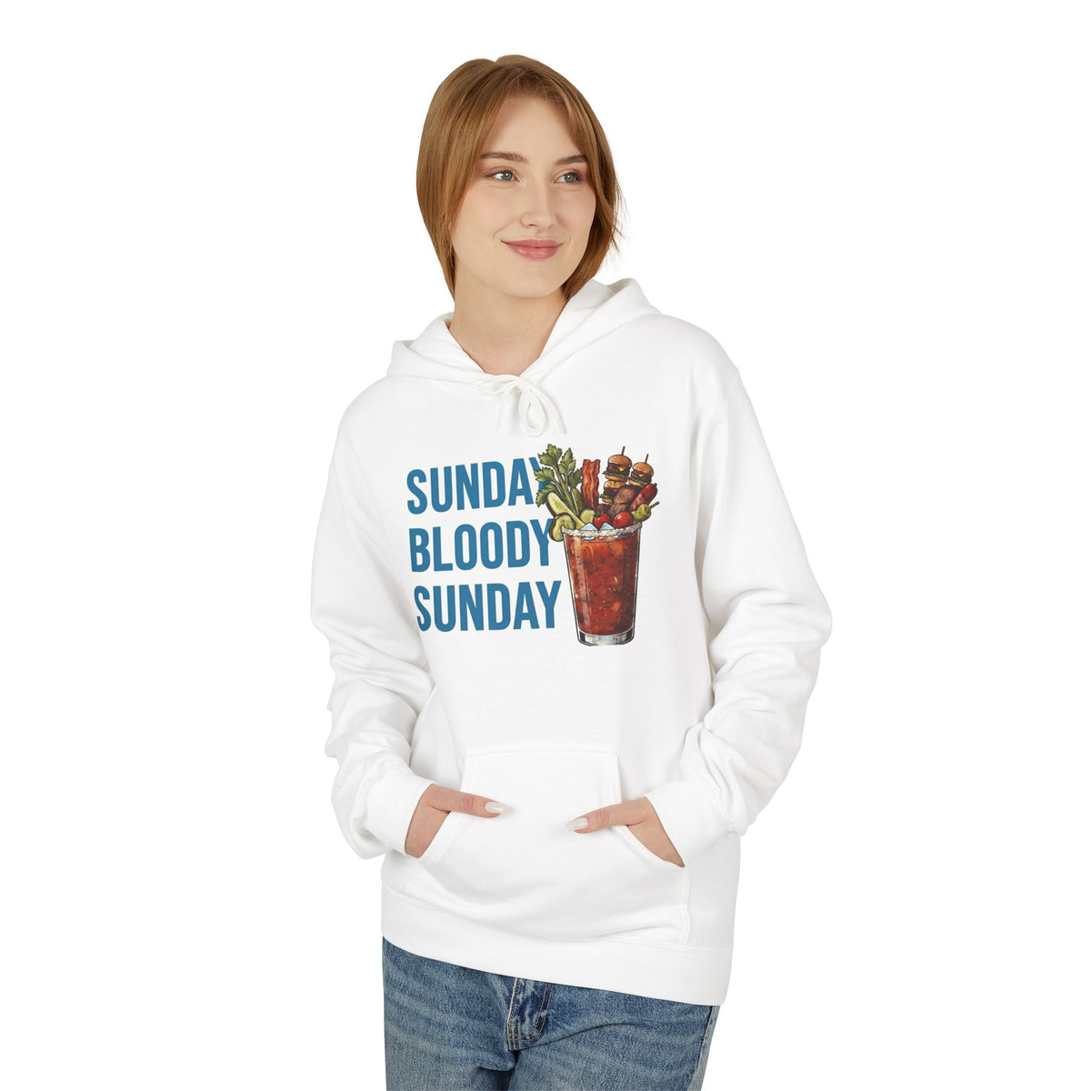 Bloody Sunday Day Drinking Unisex Midweight Softstyle Fleece Hoodie
