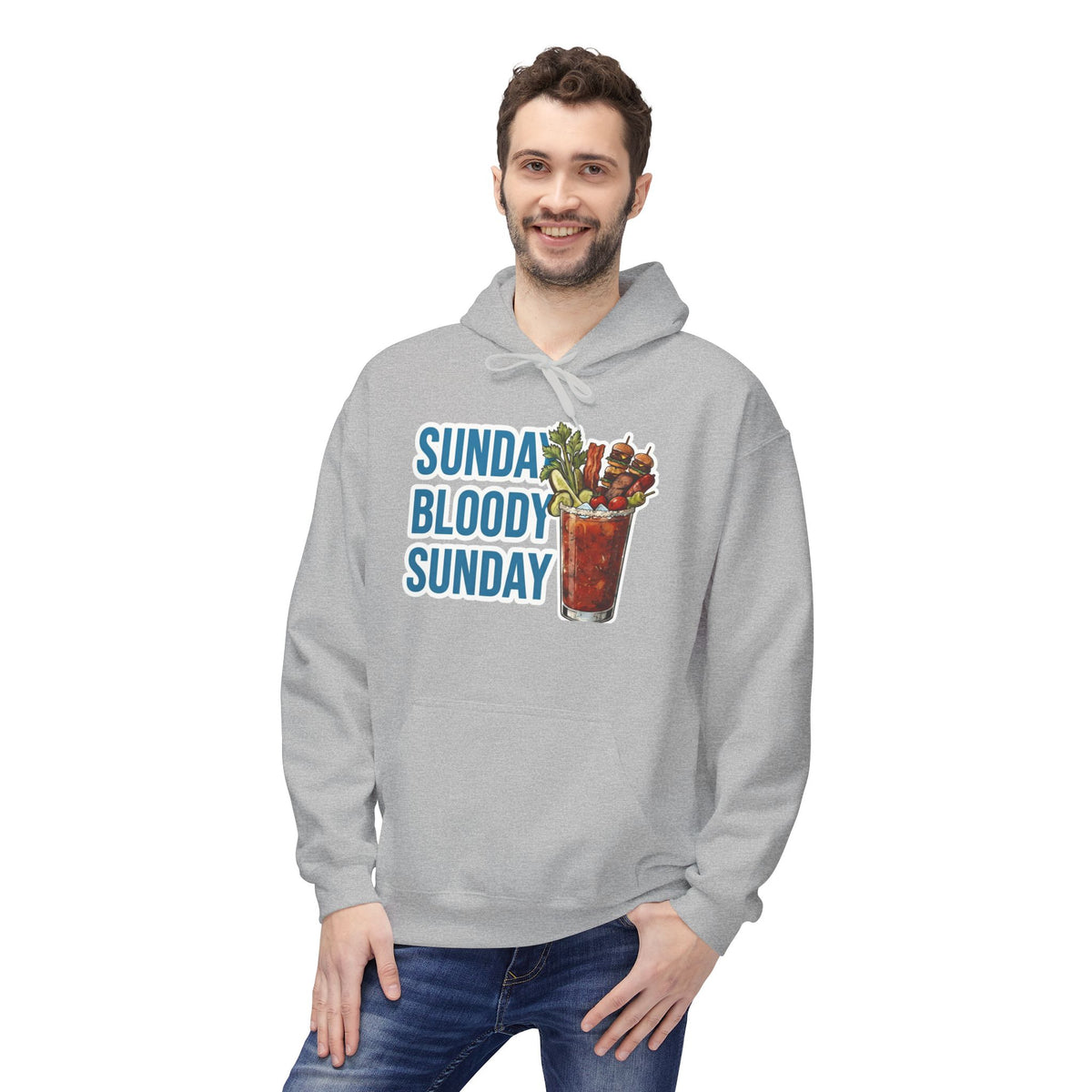 Bloody Sunday Day Drinking Unisex Midweight Softstyle Fleece Hoodie