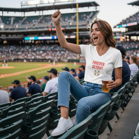 The Dinger Women's V-Neck Tee